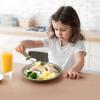imagePandaEar 3 Pack Stainless Steel Baby Suction Plates Divided Toddler Plate for Baby Led Weaning Supplies NonSlip Toddler Baby Feeding Set Dishwasher Safe