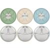 imagePandaEar 3 Pack Stainless Steel Baby Suction Plates Divided Toddler Plate for Baby Led Weaning Supplies NonSlip Toddler Baby Feeding Set Dishwasher Safe