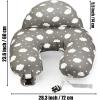 imagePandaEar Nursing Pillow for BreastfeedingLarge Size Breastfeeding Support Pillows for Mom ampamp Baby Come with Adjustable Waist Strap ampamp Removable Cotton Cover