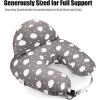 imagePandaEar Nursing Pillow for BreastfeedingLarge Size Breastfeeding Support Pillows for Mom ampamp Baby Come with Adjustable Waist Strap ampamp Removable Cotton Cover
