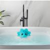 imagePandaEar Bathtub Overflow Drain Cover Silicone Bath Tub Drain Stoppers Bathroom Drain Cover Blue