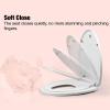 imagePandaEar Toilet Seat with BuildIn Toddler Potty Training Seat Elongated Toilet Seat with Splash Guard for Toddler Training Easy to Install ampamp Slow CloseElongated