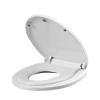imagePandaEar Toilet Seat with BuildIn Toddler Potty Training Seat Elongated Toilet Seat with Splash Guard for Toddler Training Easy to Install ampamp Slow CloseElongated