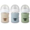 imagePandaEar 3 Pack Silicone Sleeves for Philips Avent Natural Glass Baby Bottles 4 oz Shatterproof AntiBreakage and Heat Resistant Bottle Holder BPAFree Compatible with 4 oz Avent Glass Bottles