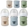 imagePandaEar 3 Pack Silicone Sleeves for Philips Avent Natural Glass Baby Bottles 4 oz Shatterproof AntiBreakage and Heat Resistant Bottle Holder BPAFree Compatible with 4 oz Avent Glass Bottles