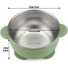 imagePandaEar 3 Pack Stainless Steel Baby Suction Bowls NonSlip Child Food Bowl with Silicone Sleeve for Kids Toddlers Infants Unbreakable ampamp Mess Free