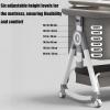 imagePandaEar Foldable Baby Bassinet Bedside Sleeper Portable Crib with Wheels ampamp Diaper Changing Table Adjustable Height Infant Bed CoSleeper for Newborns Breathable Mesh