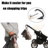 imagePandaEar 2 Pack Stroller Hooks 63quot Large Carabiner Clips for Mommy Heavy Duty Stroller Accessories for Hanging Diaper Bags Groceries ampamp Shopping Bags