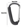 imagePandaEar 2 Pack Stroller Hooks 63quot Large Carabiner Clips for Mommy Heavy Duty Stroller Accessories for Hanging Diaper Bags Groceries ampamp Shopping Bags