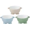 imagePandaEar 3 Pack Ceramic Baby Bowls with Silicone Sleeves  NonSlip Suction Base Microwave ampamp Dishwasher Safe Toddler Bowls  BPA Free Baby Feeding Bowls Set BlueGreenBeige