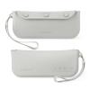imagePandaEar 4 Pack Pacifier Holder Case Set 2 Pack Silicone Portable Travel Pacifier Pouch ampamp 2 Pack Silicone Baby Cutlery Holder Bags BPA Free Universal Accessories Holders Light BlueGrey