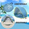 imagePandaEar Baby Beach Tent with Pool Pop Up Sun Shelter for Infant Toddlers Portable UV Protection Shade with Carry Bag for Outdoor Travel Camping
