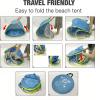 imagePandaEar Baby Beach Tent with Pool Pop Up Sun Shelter for Infant Toddlers Portable UV Protection Shade with Carry Bag for Outdoor Travel Camping