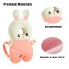 imagePandaEar Baby Head Protection Backpack Walker Head Protector Toddler Adjustable Baby Head Protection Backpack Wear Safety Pad Soft ampamp Comfortable Pink Rabbit