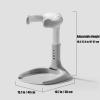 imagePandaEar Baby Shower Stand  Adjustable Baby Bath Stand with Safety Handle  Foldable Infant Shower Standing Support with AntiSlip Base for Babies 636 Months Newborns ampamp Toddlers Grey
