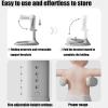 imagePandaEar Baby Shower Stand  Adjustable Baby Bath Stand with Safety Handle  Foldable Infant Shower Standing Support with AntiSlip Base for Babies 636 Months Newborns ampamp Toddlers Grey