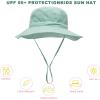 imagePandaEar Baby Sun Hat Toddler Bucket Hat for Boys GirlsGreen