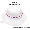 imagePandaEar Baby Sun Hat Toddler Bucket Hat for Boys GirlsWhite