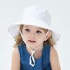 imagePandaEar Baby Sun Hat Toddler Bucket Hat for Boys GirlsWhite