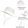 imagePandaEar Baby Sun Hat Toddler Bucket Hat for Boys GirlsWhite