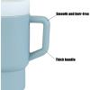 imagePandaEar Kids Tumbler Silicone Toddler Cup with Straw and Handle 95oz SpillProof Training Cup for Baby BPAFree Easy to Clean Blue BlueBlue
