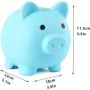 imagePandaEar Piggy Bank Unbreakable Cute Plastic Coin Bank for Boys ampamp Girls Large Money Saving Bank Shatterproof Pig Money Box Fun Gift for Children Birthday Christmas Halloween BlueBlue