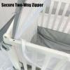 imagePandaEar Pop Up Crib Tent to Keep Baby from Climbing Out Breathable Crib Net Mesh Canopy Babies Crib Cover with Zipper Easy Installation