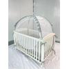 imagePandaEar Pop Up Crib Tent to Keep Baby from Climbing Out Breathable Crib Net Mesh Canopy Babies Crib Cover with Zipper Easy Installation