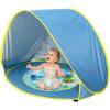 imagePandaEar Baby Beach Tent with Pool Pop Up Sun Shelter for Infant Toddlers Portable UV Protection Shade with Carry Bag for Outdoor Travel Camping
