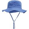 imagePandaEar Baby Sun Hat Toddler Bucket Hat for Boys GirlsBlue