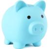 imagePandaEar Piggy Bank Unbreakable Cute Plastic Coin Bank for Boys ampamp Girls Large Money Saving Bank Shatterproof Pig Money Box Fun Gift for Children Birthday Christmas Halloween BlueBlue