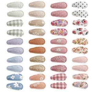 imagePandaEar 40 Pieces Baby Hair Clips 20 Colors Cute Toddler Snap Hair Clips 15quot Mini Hair Accessories set for Girls Infants Toddlers