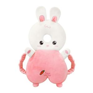 imagePandaEar Baby Head Protection Backpack Walker Head Protector Toddler Adjustable Baby Head Protection Backpack Wear Safety Pad Soft ampamp Comfortable Pink Rabbit