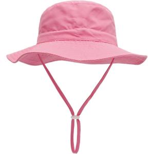 imagePandaEar Baby Sun Hat Toddler Bucket Hat for Boys GirlsPink