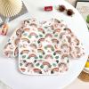 imagePandaEar 3 Pack Long Sleeve Baby Bibs Waterproof Full Sleeve Bib for Toddlers Adjustable Fit for Ages 636 Months