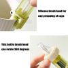 imagePandaEar 3 in 1 Cup Lid Gap Cleaning Brush Set Multifunctional jar lids Cleaning Tools Home Kitchen Crevice Brush Tools GreenBluePink