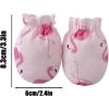 imagePandaEar 6 Pairs Newborn Baby No Scratch Mittens 100 Cotton Elastic Wrist Gloves for baby Girls 06 Months