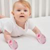 imagePandaEar 6 Pairs Newborn Baby No Scratch Mittens 100 Cotton Elastic Wrist Gloves for baby Girls 06 Months
