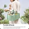 imagePandaEar Baby Diaper Caddy Organizer Large Nursery Storage Basket with Handle Portable Infant Caddy with Compartments Newborn Essentials Green