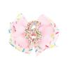 imagePandaEar Birthday Hair Bow for Baby Girls 1 2 3 4 5 6 Years Pink Sprinkle Decorations Confetti Hair Accessories for Birthday Party Photoshoot Pink1Pink