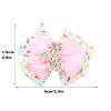 imagePandaEar Birthday Hair Bow for Baby Girls 1 2 3 4 5 6 Years Pink Sprinkle Decorations Confetti Hair Accessories for Birthday Party Photoshoot Pink1Pink