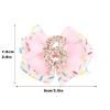 imagePandaEar Birthday Hair Bow for Baby Girls 1 2 3 4 5 6 Years Pink Sprinkle Decorations Confetti Hair Accessories for Birthday Party Photoshoot Pink1Pink