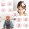 imagePandaEar Birthday Hair Bow for Baby Girls 1 2 3 4 5 6 Years Pink Sprinkle Decorations Confetti Hair Accessories for Birthday Party Photoshoot Pink1Pink