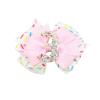 imagePandaEar Birthday Hair Bow for Baby Girls 1 2 3 4 5 6 Years Pink Sprinkle Decorations Confetti Hair Accessories for Birthday Party Photoshoot Pink1Pink