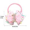 imagePandaEar Birthday Hair Bow for Baby Girls 1 2 3 4 5 6 Years Pink Sprinkle Decorations Confetti Hair Accessories for Birthday Party Photoshoot Pink1Pink