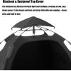 imagePandaEar Portable Blackout Tent for Babies and Toddlers Privacy Canopy Cover for Pack N Play Mini Cribs Foldable Sleep Pod Travel ampamp Indoor Use Blocks 95 Light Black