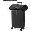 imagePandaEar Portable Blackout Tent for Babies and Toddlers Privacy Canopy Cover for Pack N Play Mini Cribs Foldable Sleep Pod Travel ampamp Indoor Use Blocks 95 Light Black