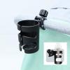 imagePandaEar Stroller Cup Holder Universal Cup Holder Bike Cup Holder Durable Easy to Install for Stroller Bike Wheelchair Walker Scooter Black