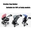 imagePandaEar Stroller Cup Holder Universal Cup Holder Bike Cup Holder Durable Easy to Install for Stroller Bike Wheelchair Walker Scooter Black