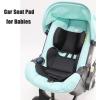 imagePandaEar Universal Stroller Pad Breathable ampamp Adjustable Car Seat Liner NonSlip Infant Pushchair Pad for Fits Strollers Car Seat Black